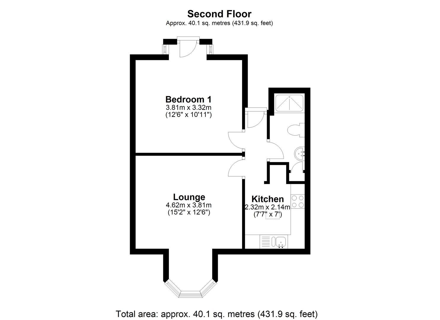 Floorplan.Kirton Park Terrace, North Shields